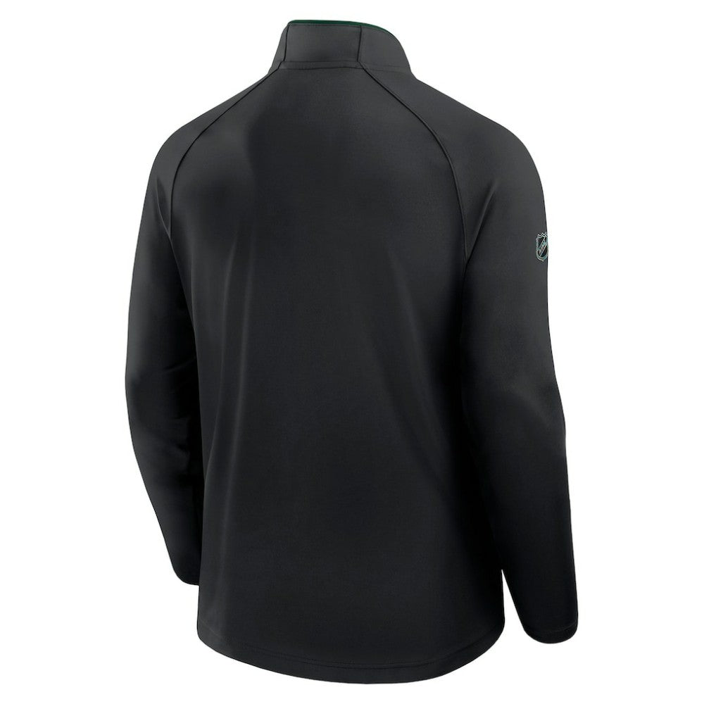 Minnesota Wild Fanatics Authentic Pro Rink Training Quarter-Zip Pullover - Black - NHL
