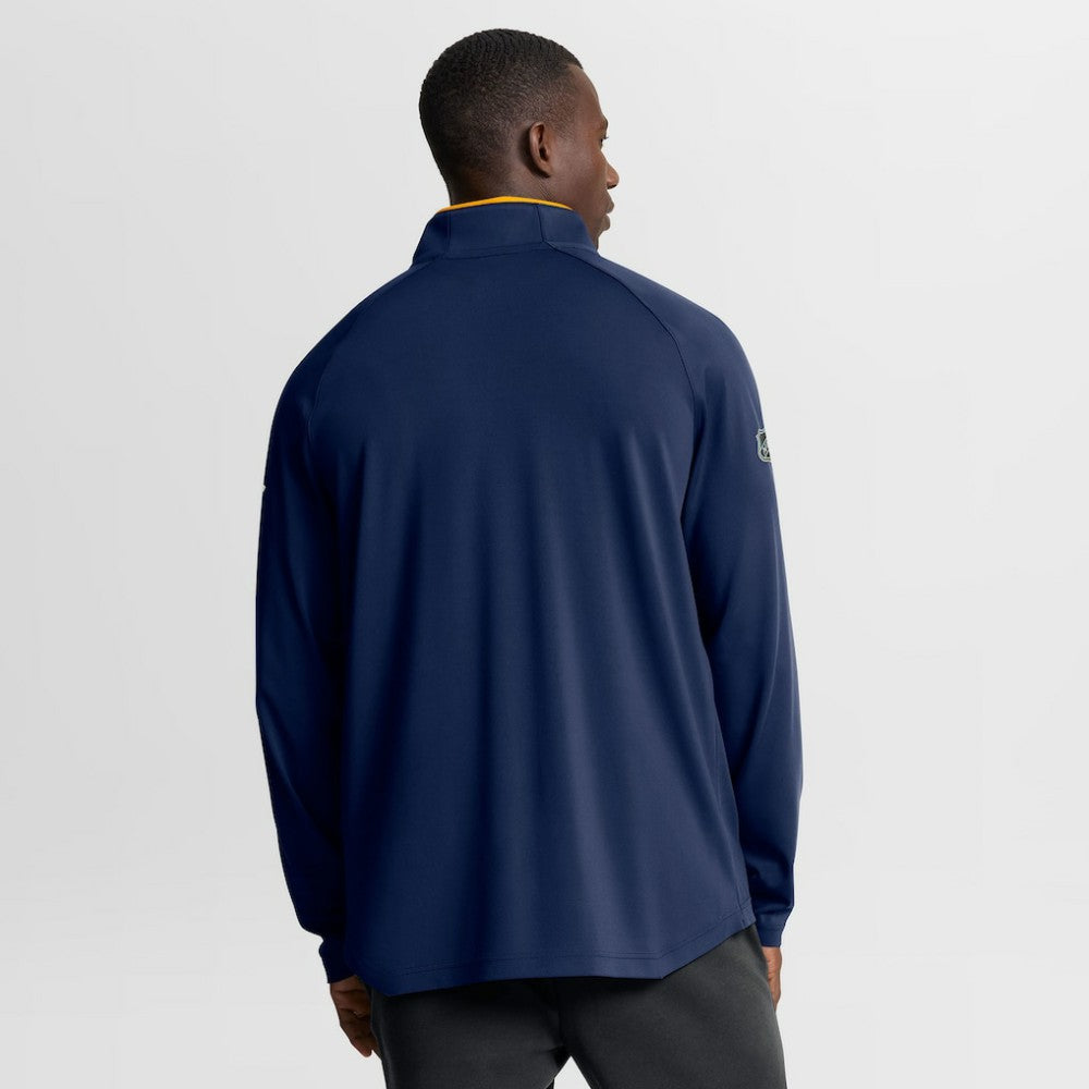 Nashville Predators Fanatics Authentic Pro Rink Training Quarter-Zip Pullover - Navy - NHL
