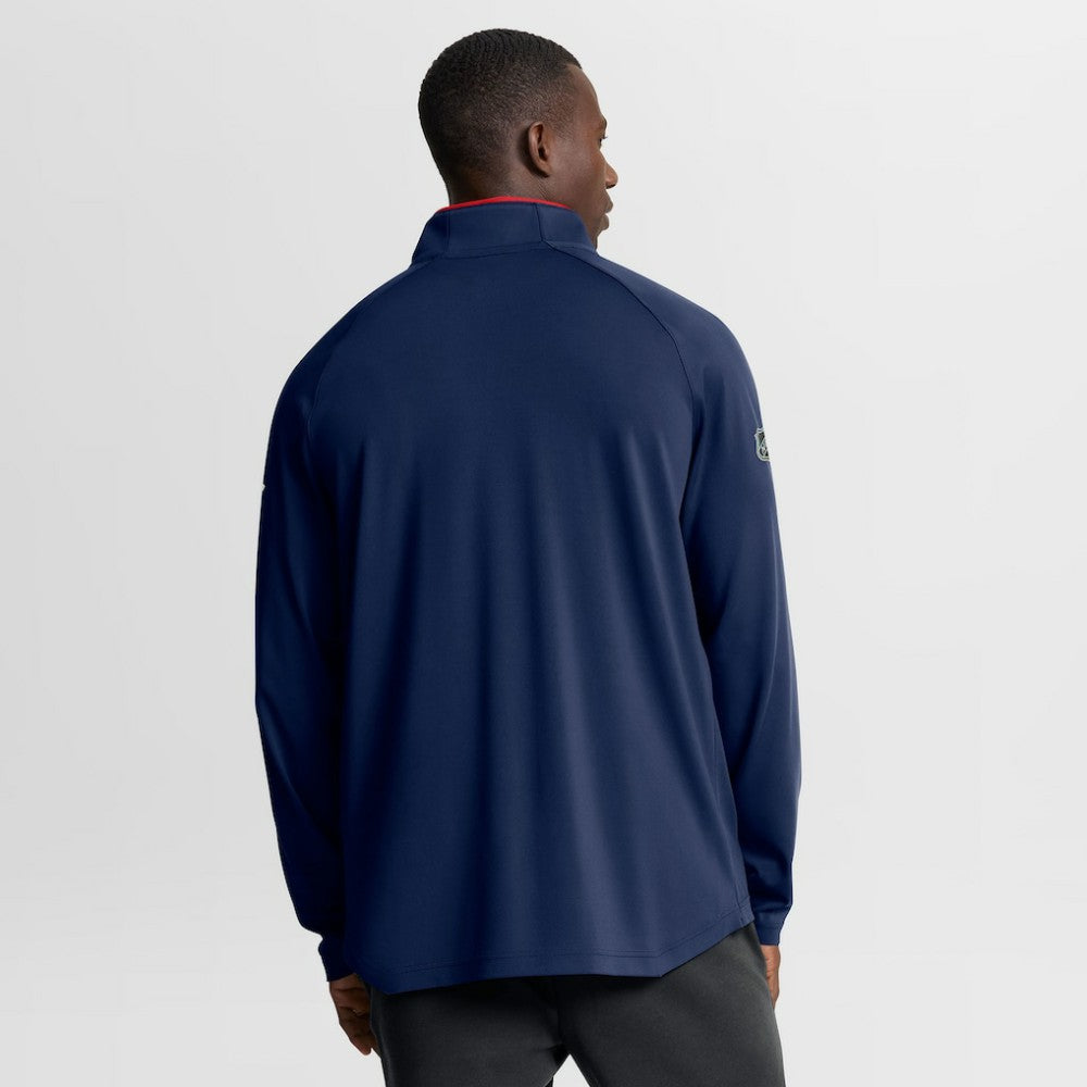 Columbus Blue Jackets Fanatics Authentic Pro Rink Training Quarter-Zip Pullover - Navy - NHL