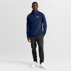Columbus Blue Jackets Fanatics Authentic Pro Rink Training Quarter-Zip Pullover - Navy - NHL
