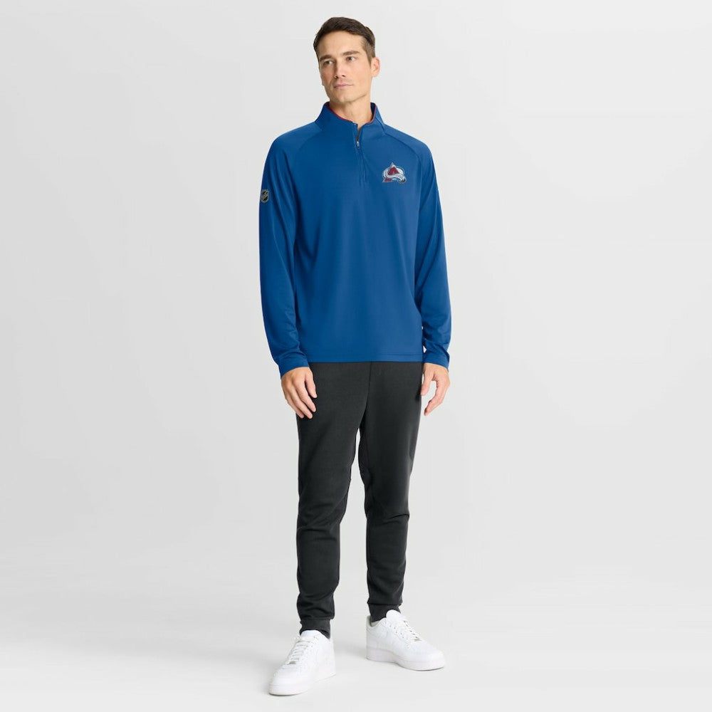 Colorado Avalanche Fanatics Authentic Pro Rink Training Quarter-Zip Pullover - Blue - NHL