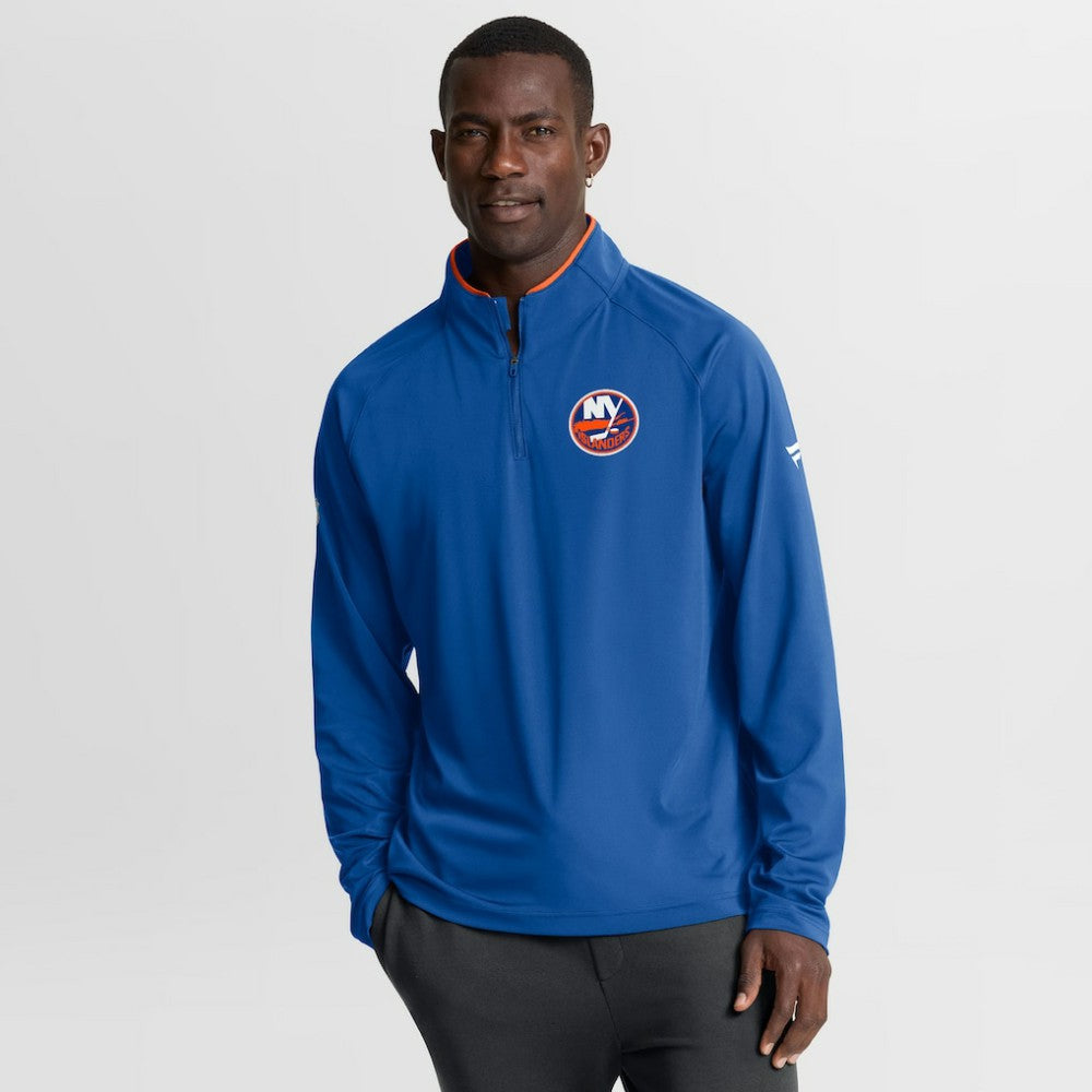 New York Islanders Fanatics Authentic Pro Rink Training Quarter-Zip Pullover - Royal - NHL