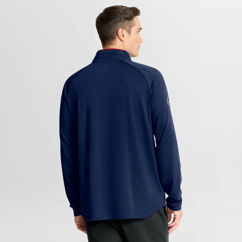New York Rangers Fanatics Authentic Pro Rink Training Quarter-Zip Pullover - Navy - NHL