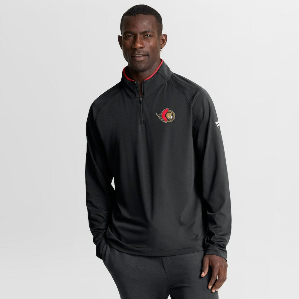 Ottawa Senators Fanatics Authentic Pro Rink Training Quarter-Zip Pullover - Black - NHL
