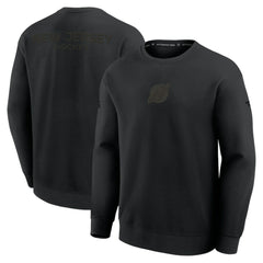 New Jersey Devils Fanatics Authentic Pro Road Tri-Blend Sweatshirt - Black - NHL