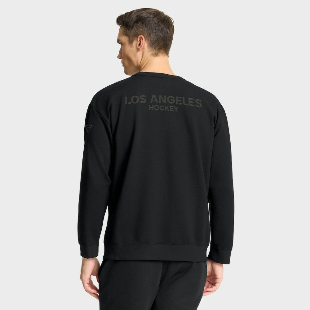 Los Angeles Kings Fanatics Authentic Pro Road Tri-Blend Sweatshirt - Black - NHL