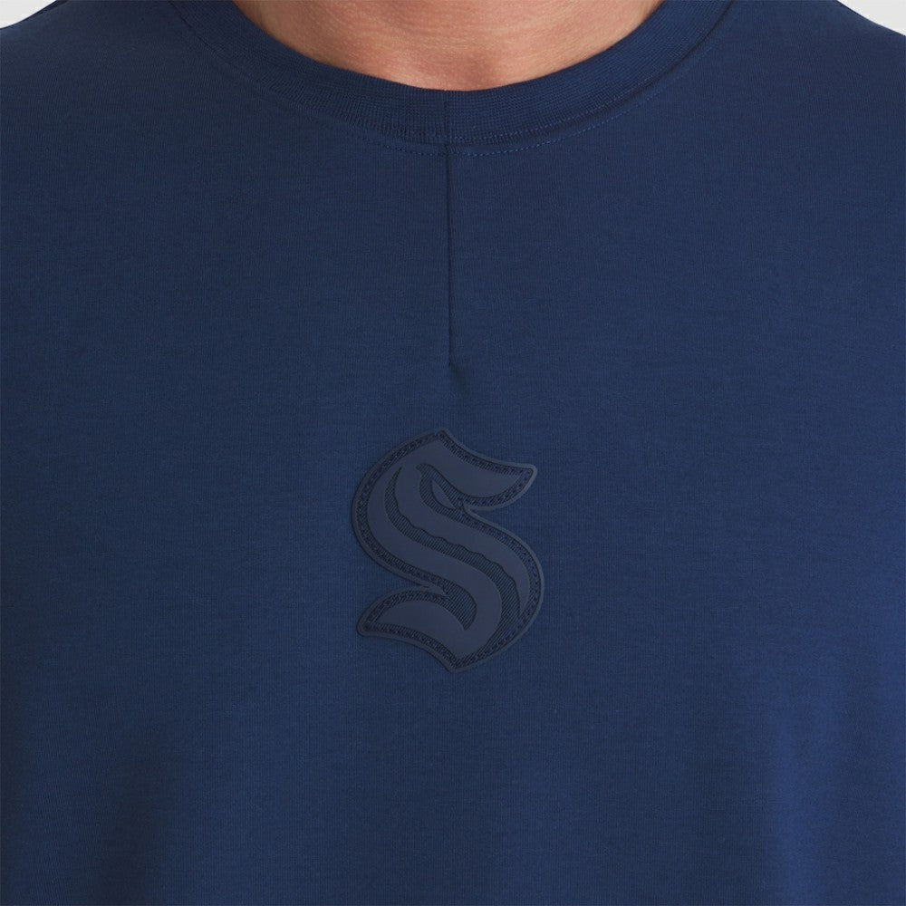 Seattle Kraken Fanatics Authentic Pro Road Tri-Blend Sweatshirt - Deep Sea Blue - NHL