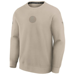 New York Islanders Fanatics Authentic Pro Road Tri-Blend Sweatshirt - Tan - NHL