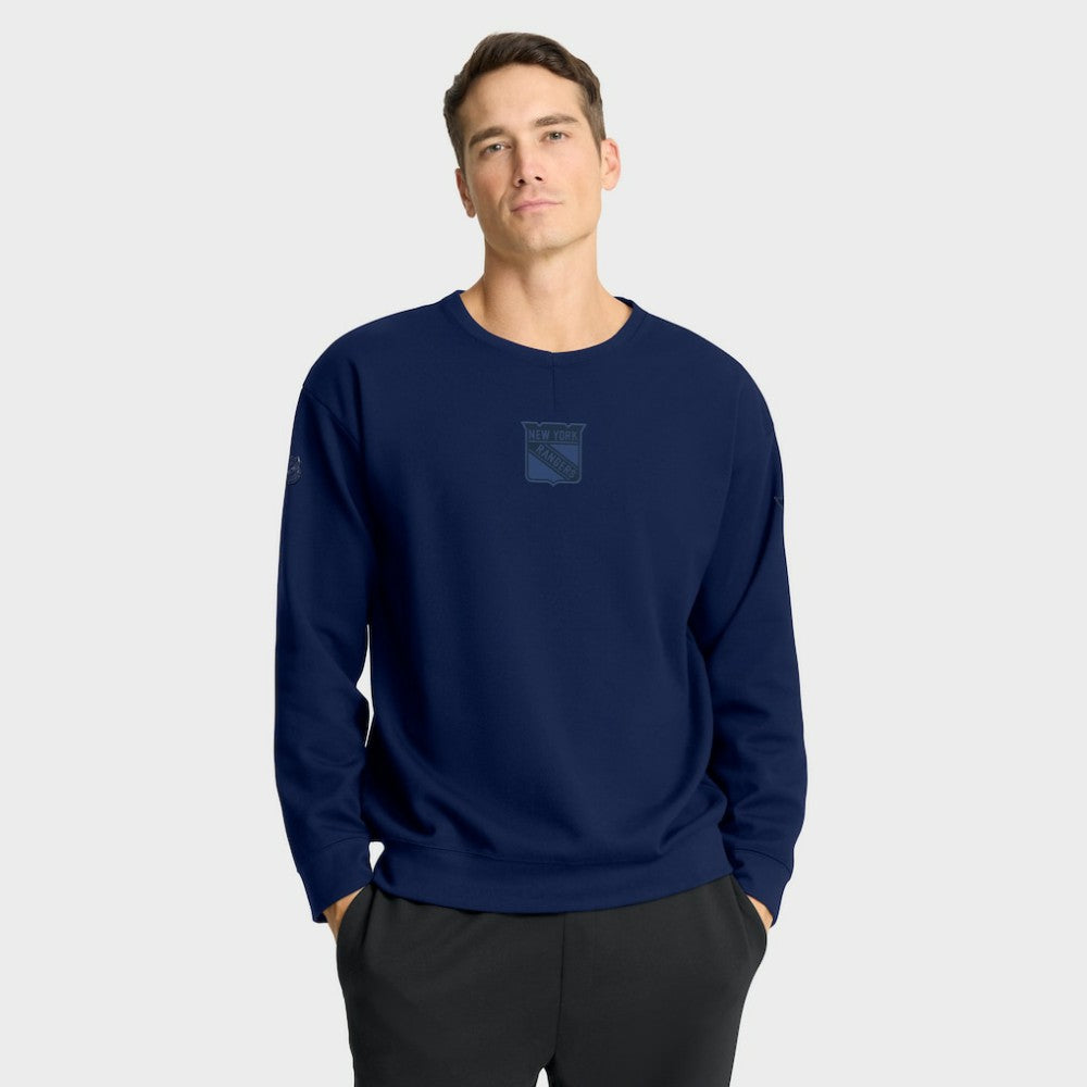 New York Rangers Fanatics Authentic Pro Road Tri-Blend Sweatshirt - Navy - NHL