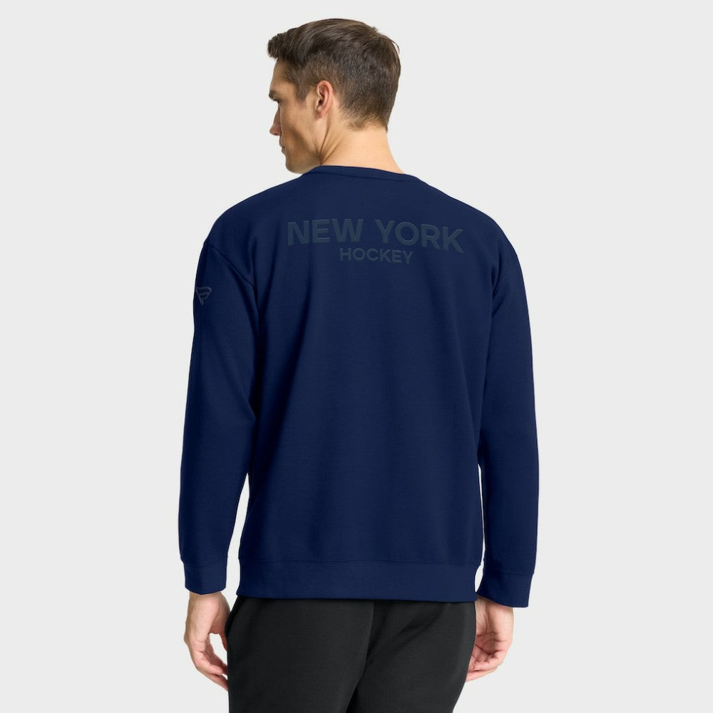 New York Rangers Fanatics Authentic Pro Road Tri-Blend Sweatshirt - Navy - NHL