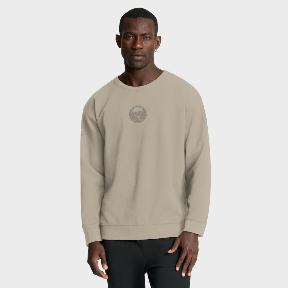 Buffalo Sabres Fanatics Authentic Pro Road Tri-Blend Sweatshirt - Tan - NHL