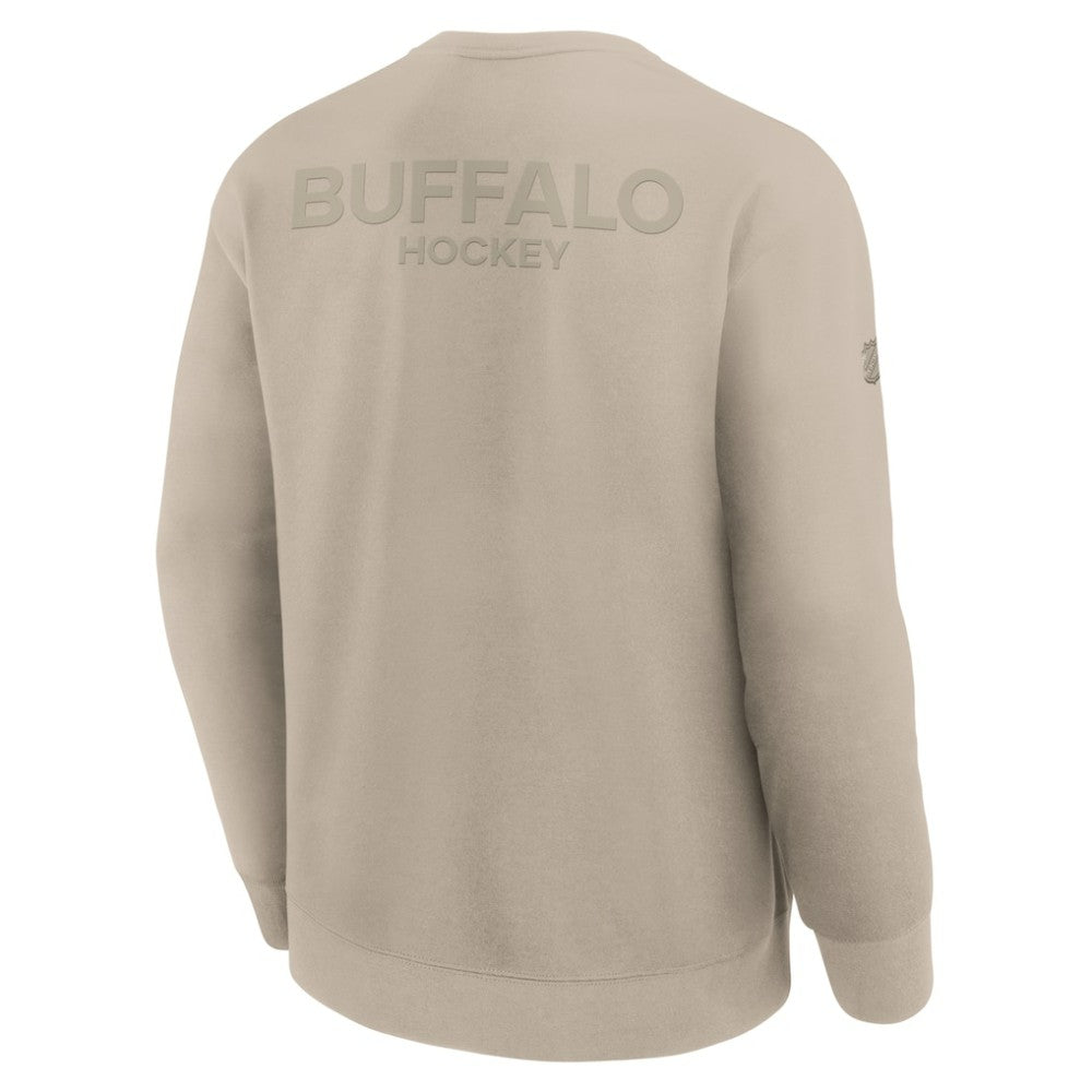 Buffalo Sabres Fanatics Authentic Pro Road Tri-Blend Sweatshirt - Tan - NHL