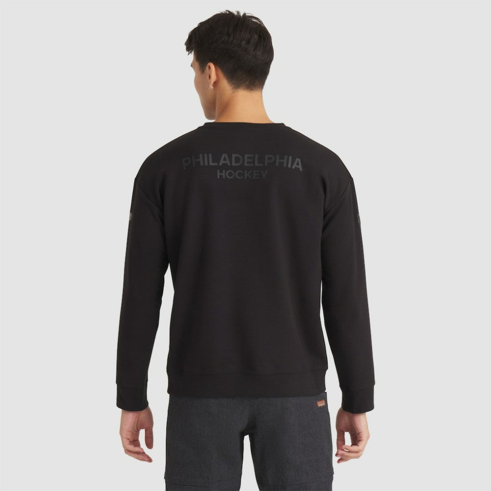 Philadelphia Flyers Fanatics Authentic Pro Road Tri-Blend Sweatshirt - Black - NHL