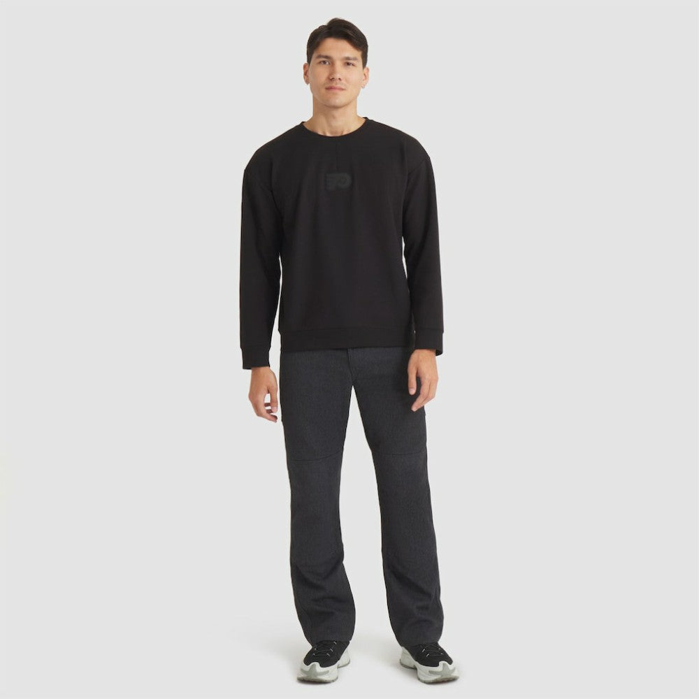 Philadelphia Flyers Fanatics Authentic Pro Road Tri-Blend Sweatshirt - Black - NHL