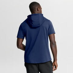 Toronto Maple Leafs Fanatics Authentic Pro Road Short Sleeve Hoodie - Navy - NHL
