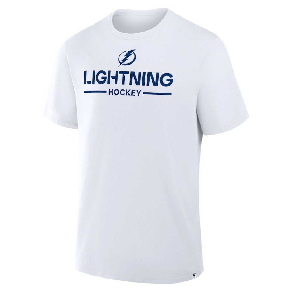 Tampa Bay Lightning Fanatics Authentic Pro Primary T-Shirt - White - NHL
