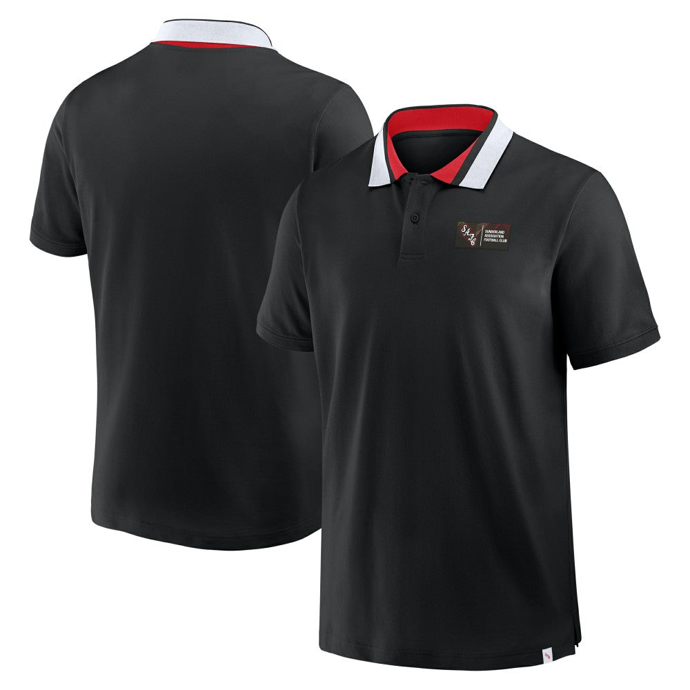 Sunderland Classic Tipped Polo Shirt / Black / Mens - FIFA World CUP
