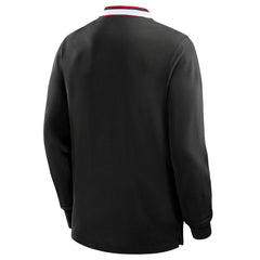 Sunderland Classic Long Sleeve Tipped Polo Shirt / Black / Mens - FIFA World CUP