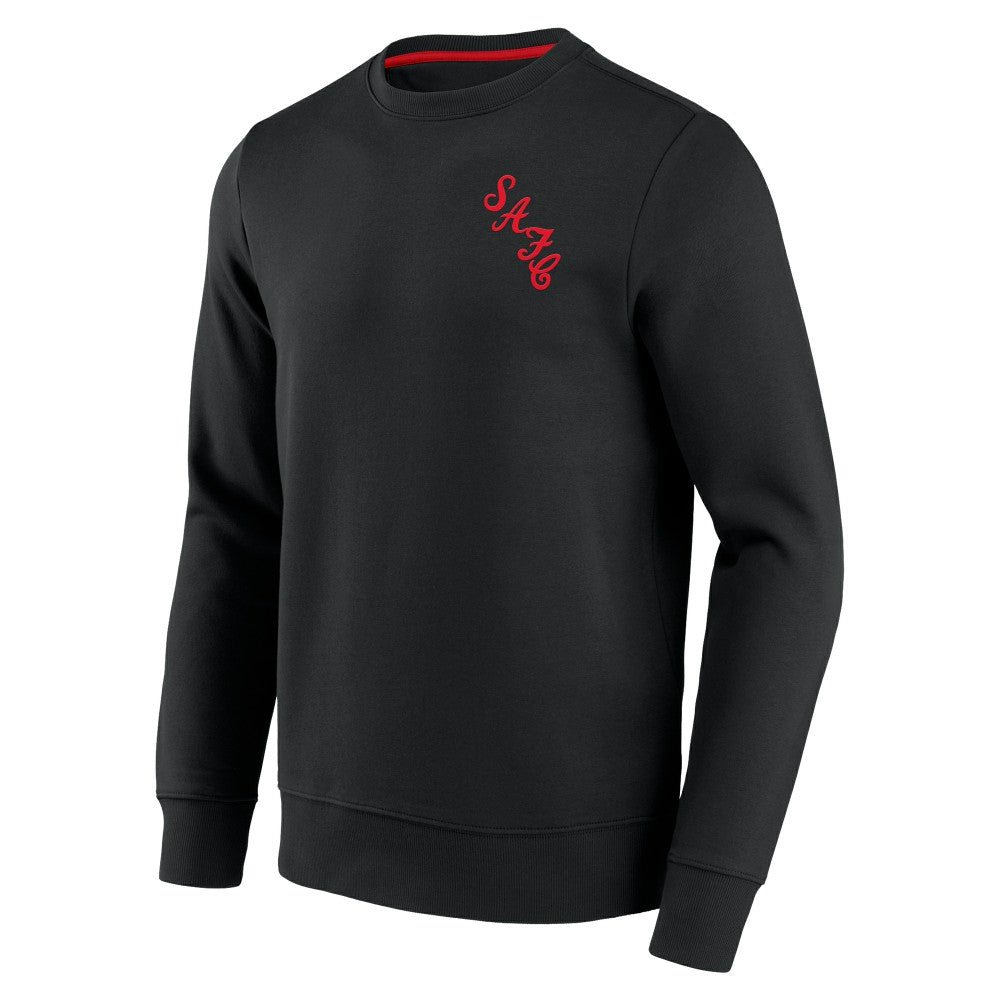 Sunderland Essentials Small Crest Crew Sweatshirt / Black / Mens - FIFA World CUP