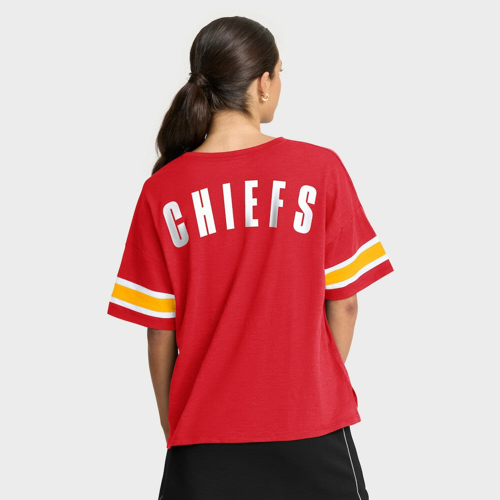 Kansas City Chiefs Women's Redzone Curl Route T-Shirt Red | Fanatics