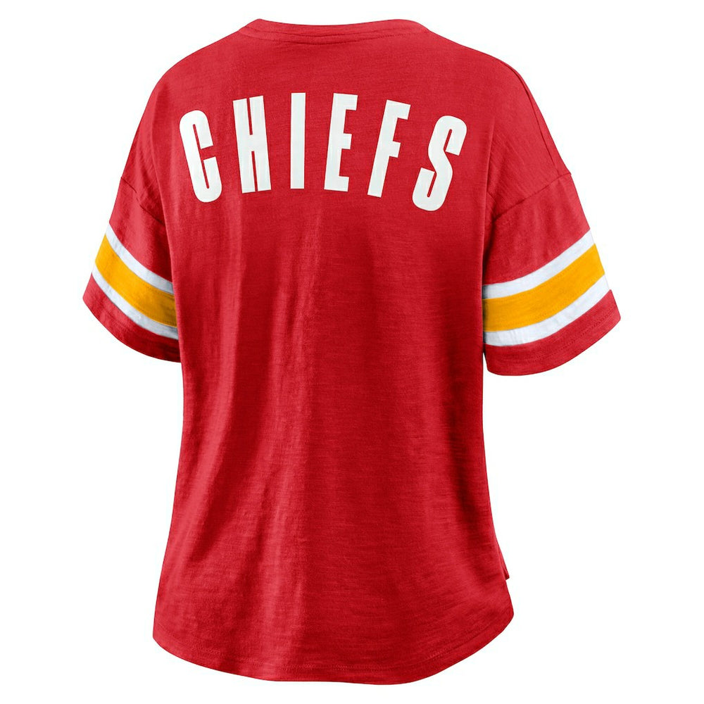 Kansas City Chiefs Women's Redzone Curl Route T-Shirt Red | Fanatics
