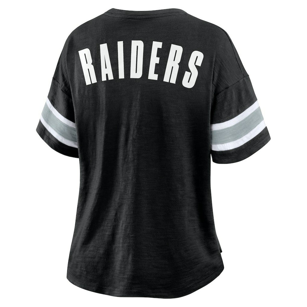 Las Vegas Raiders Women's Redzone Curl Route T-Shirt Black | Fanatics