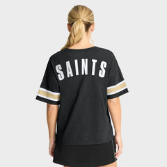 New Orleans Saints Women's Redzone Curl Route T-Shirt Black | Fanatics