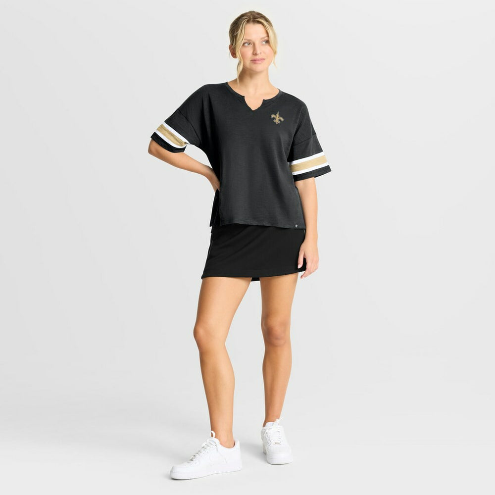 New Orleans Saints Women's Redzone Curl Route T-Shirt Black | Fanatics