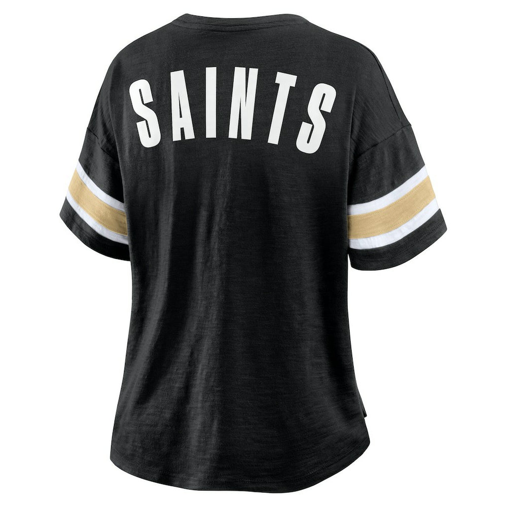 New Orleans Saints Women's Redzone Curl Route T-Shirt Black | Fanatics
