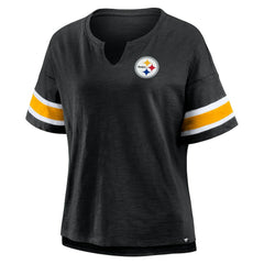 Pittsburgh Steelers Women's Redzone Curl Route T-Shirt Black | Fanatics