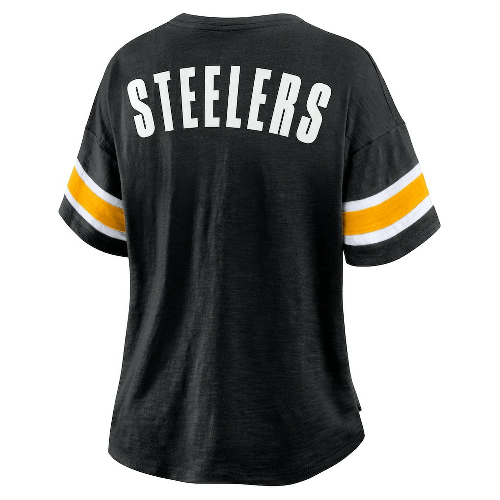 Pittsburgh Steelers Women's Redzone Curl Route T-Shirt Black | Fanatics