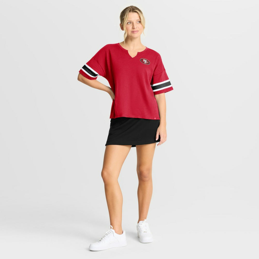 San Francisco 49ers Women's Redzone Curl Route T-Shirt Scarlet | Fanatics