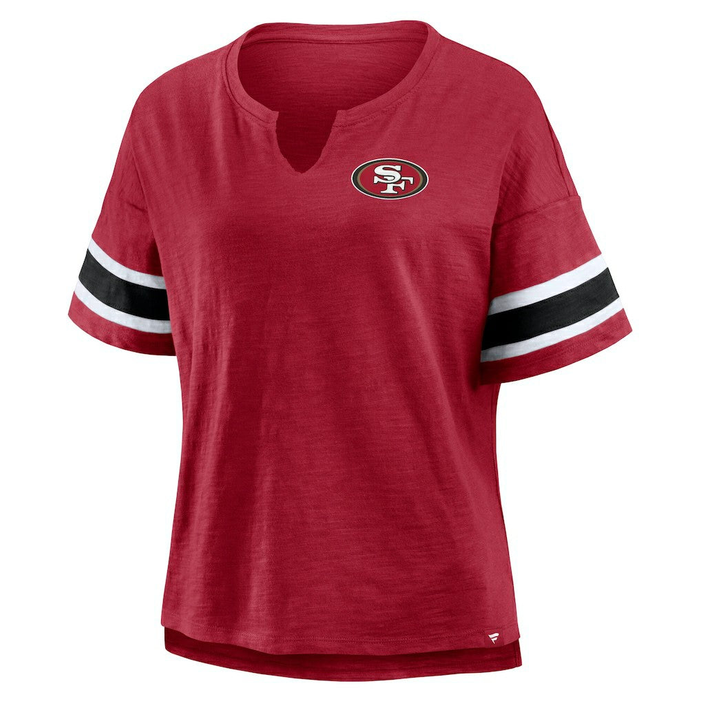 San Francisco 49ers Women's Redzone Curl Route T-Shirt Scarlet | Fanatics
