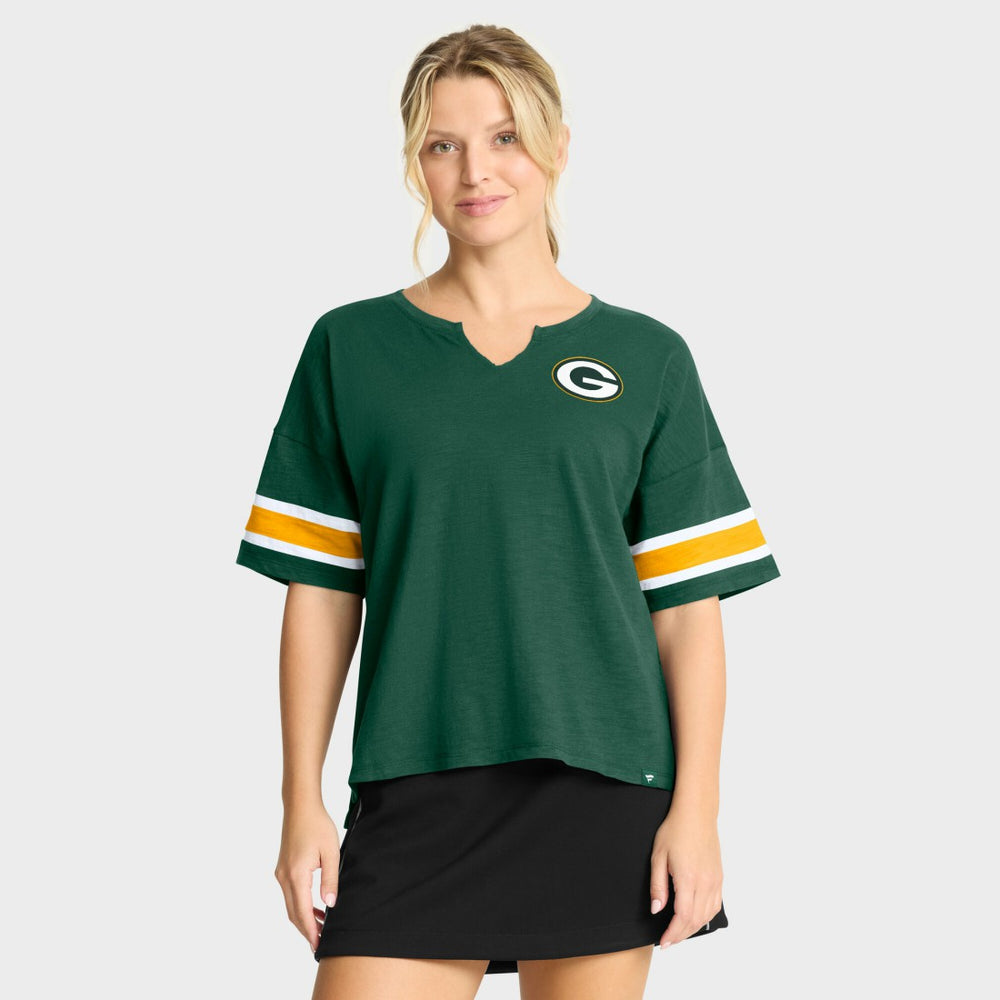 Green Bay Packers Women's Redzone Curl Route T-Shirt Green | Fanatics