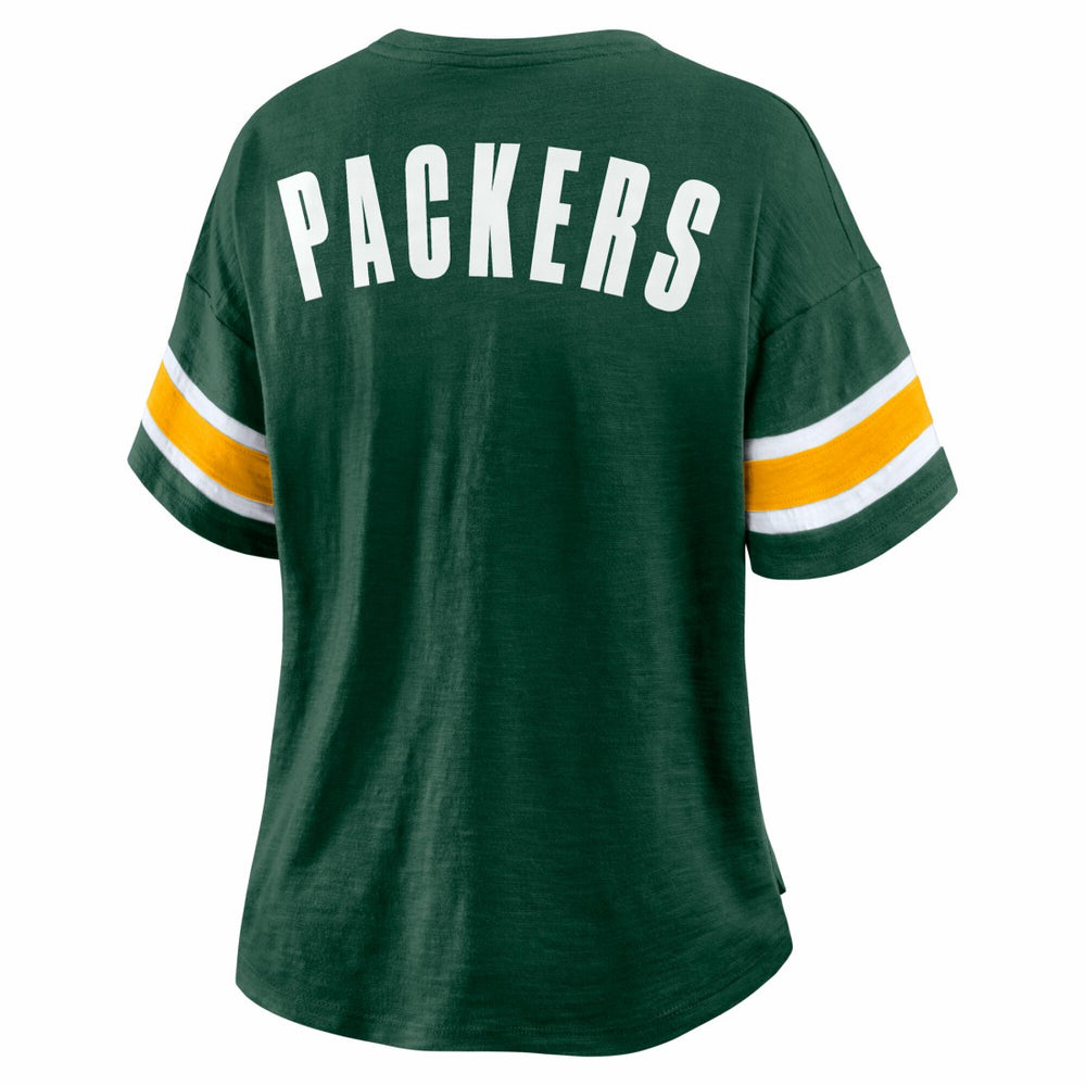 Green Bay Packers Women's Redzone Curl Route T-Shirt Green | Fanatics