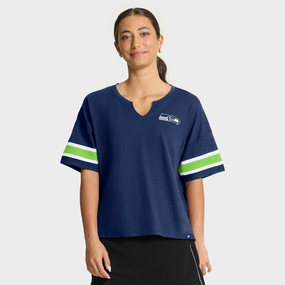 Seattle Seahawks Women's Redzone Curl Route T-Shirt College Navy | Fanatics