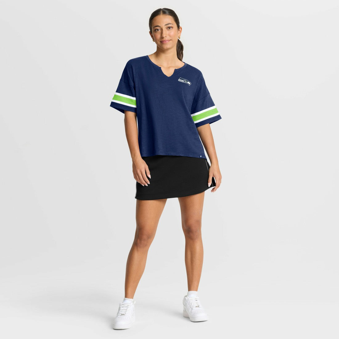 Seattle Seahawks Women's Redzone Curl Route T-Shirt College Navy | Fanatics