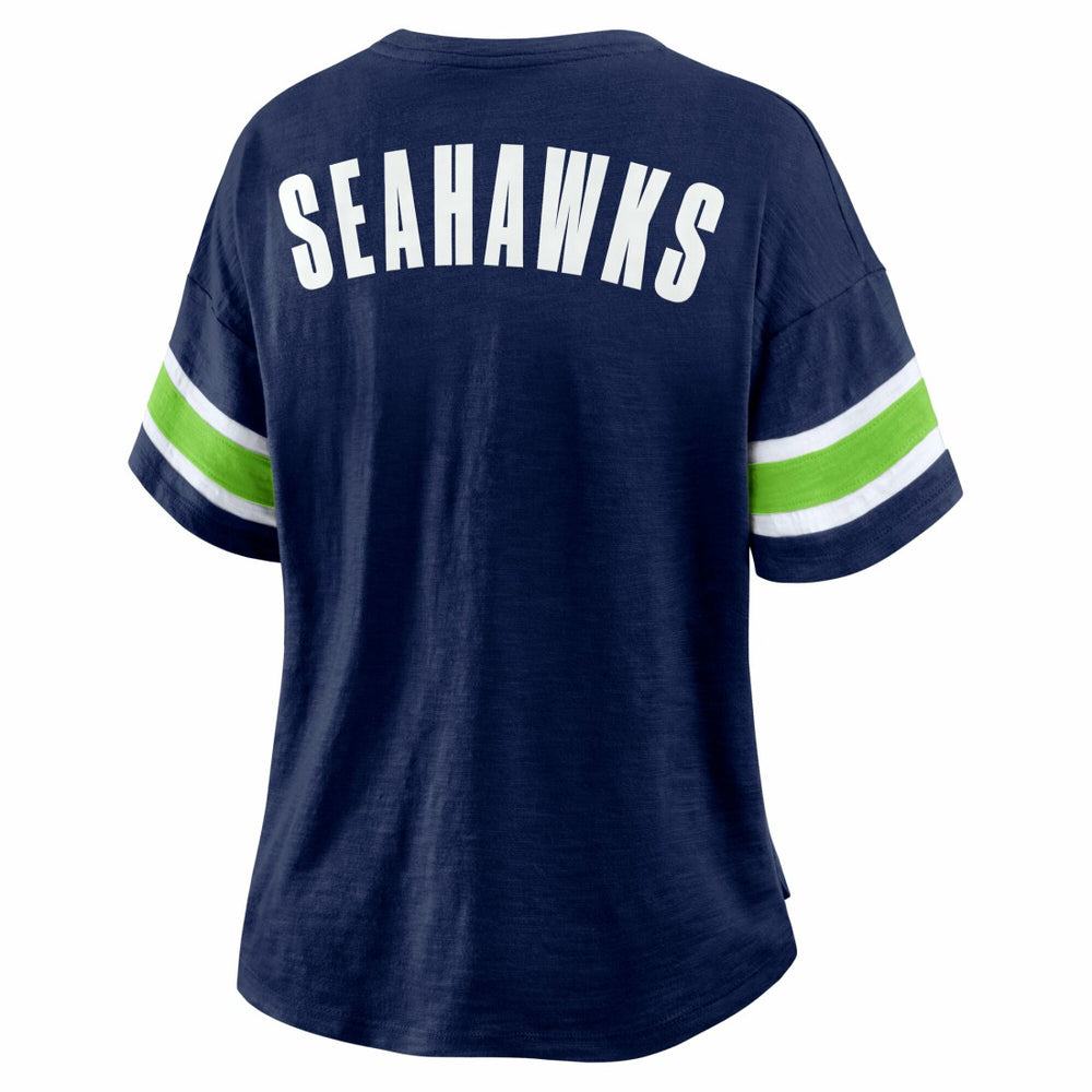 Seattle Seahawks Women's Redzone Curl Route T-Shirt College Navy | Fanatics