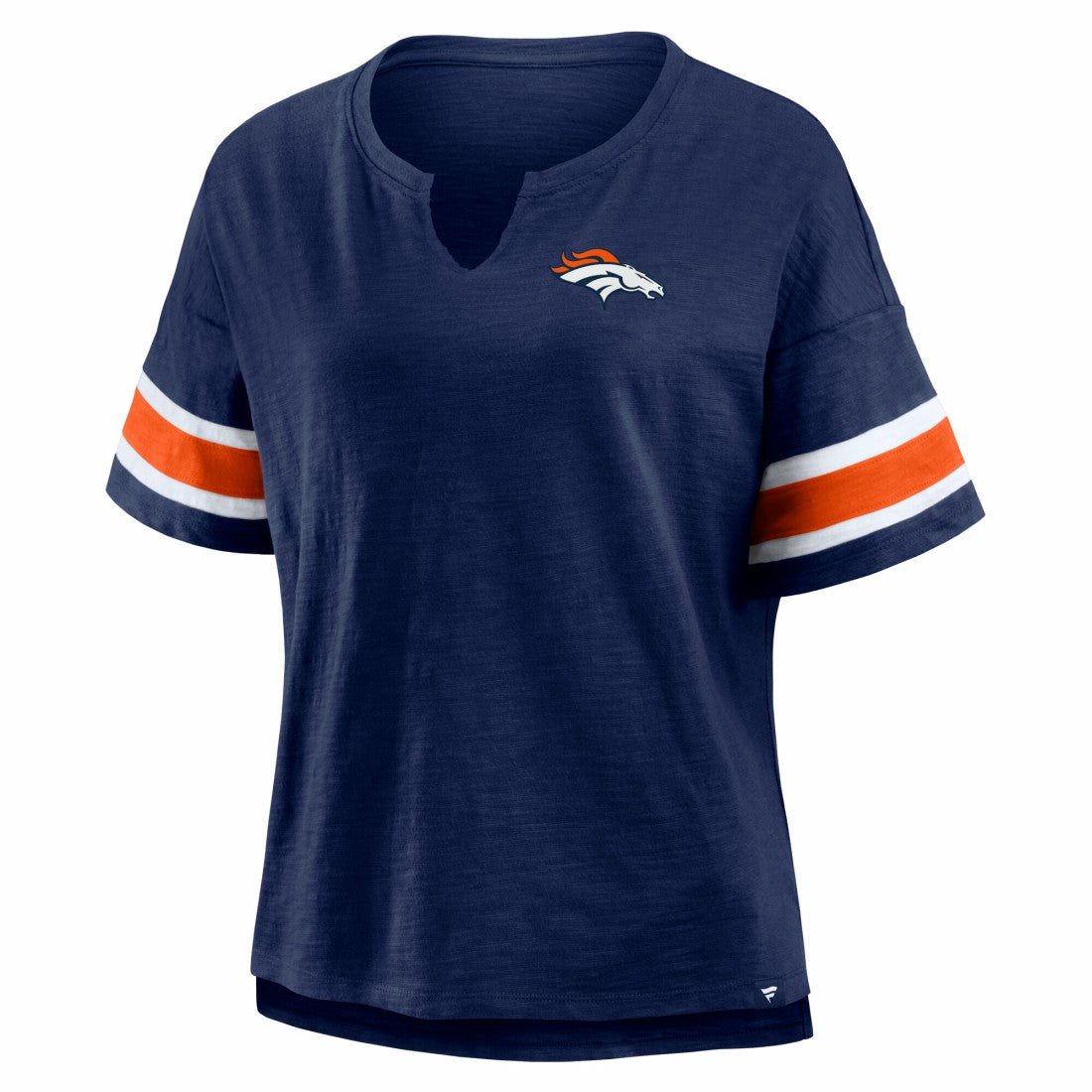 Denver Broncos Women's Redzone Curl Route T-Shirt Navy | Fanatics