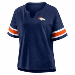 Denver Broncos Women's Redzone Curl Route T-Shirt Navy | Fanatics