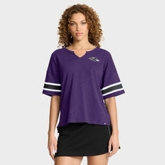 Baltimore Ravens Women's Redzone Curl Route T-Shirt Purple | Fanatics