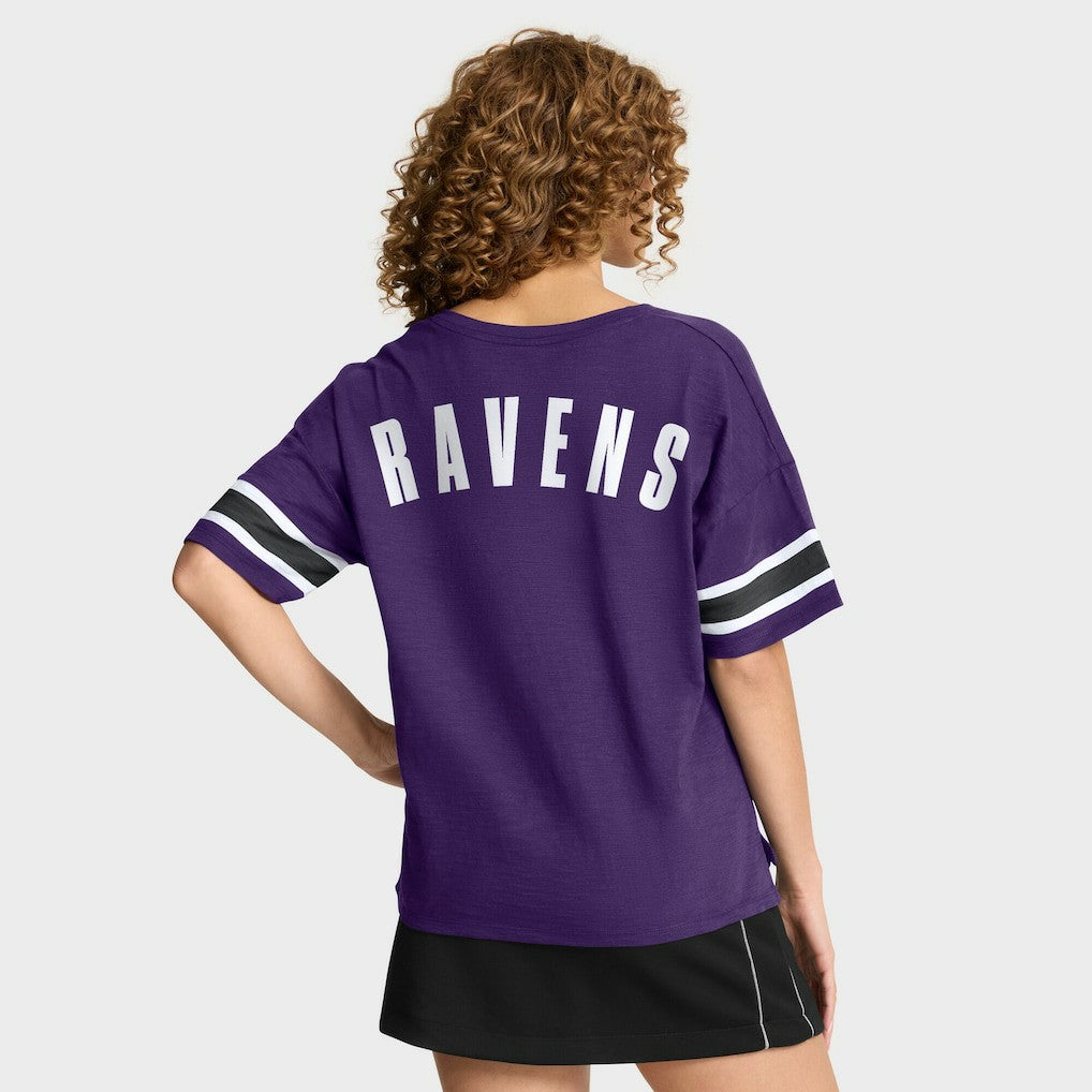 Baltimore Ravens Women's Redzone Curl Route T-Shirt Purple | Fanatics