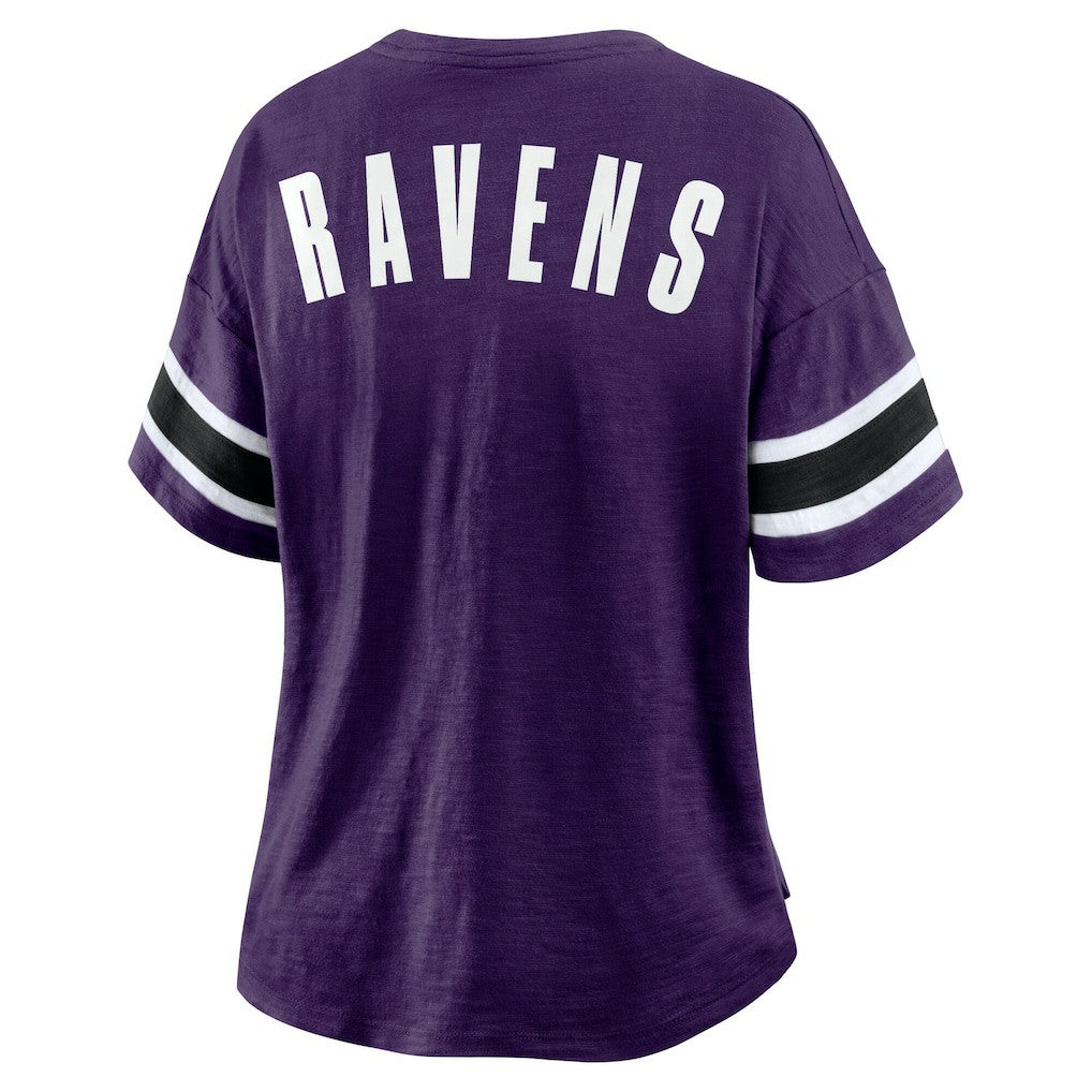 Baltimore Ravens Women's Redzone Curl Route T-Shirt Purple | Fanatics