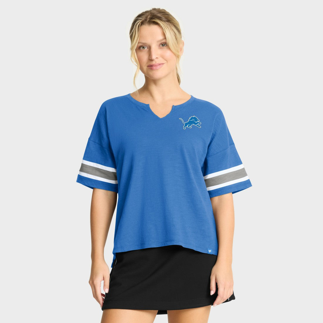 Detroit Lions Women's Redzone Curl Route T-Shirt Blue | Fanatics