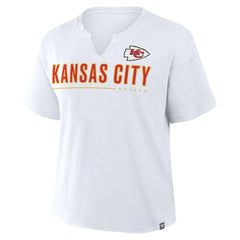 Kansas City Chiefs Women's Redzone Slub Boxy T-Shirt White | Fanatics
