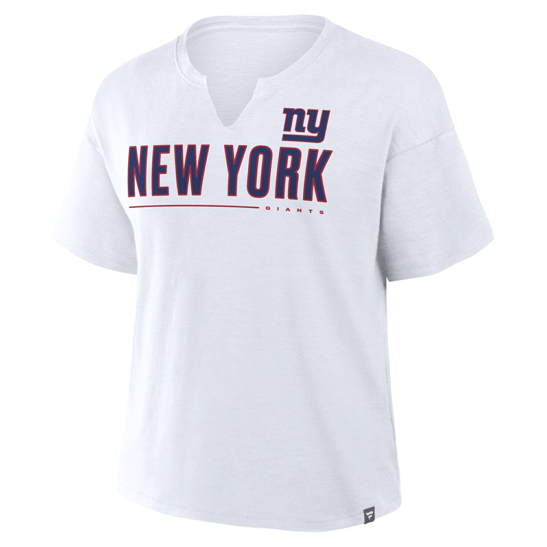 New York Giants Women's Redzone Slub Boxy T-Shirt White | Fanatics