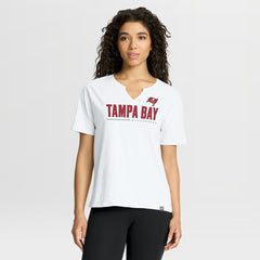 Tampa Bay Buccaneers Women's Redzone Slub Boxy T-Shirt White | Fanatics