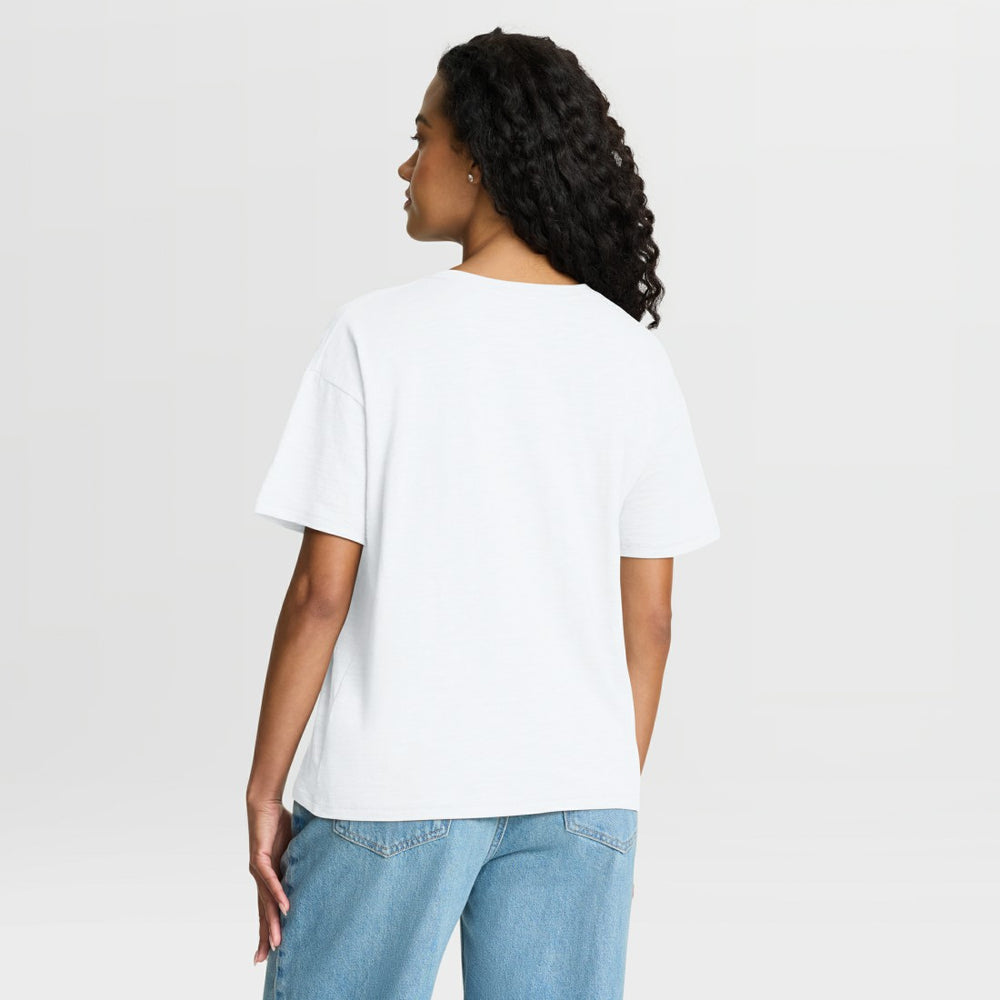 Tennessee Titans Women's Redzone Slub Boxy T-Shirt White | Fanatics