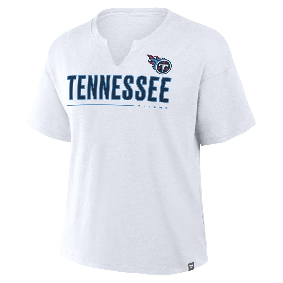 Tennessee Titans Women's Redzone Slub Boxy T-Shirt White | Fanatics