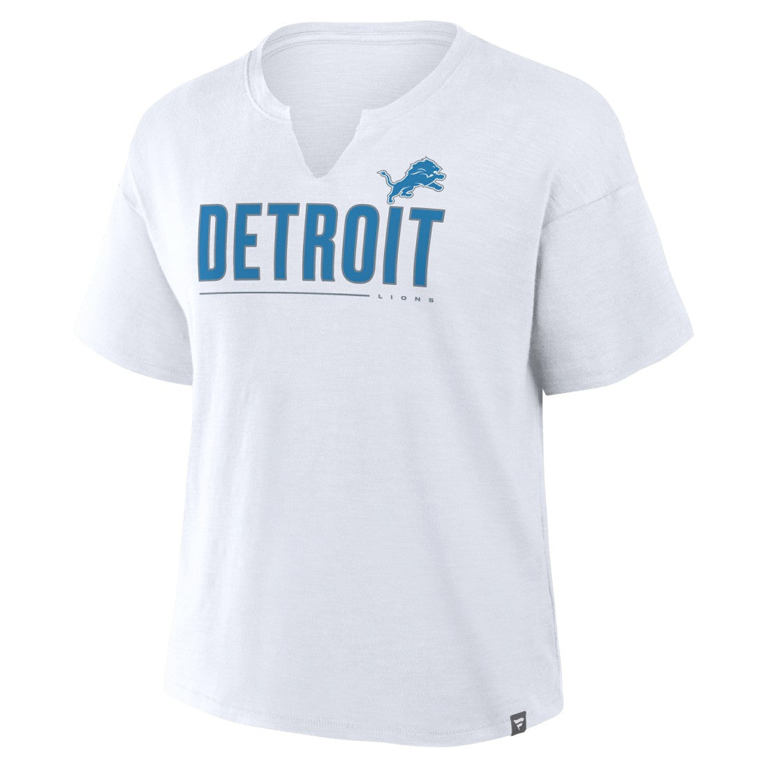 Detroit Lions Women's Redzone Slub Boxy T-Shirt White | Fanatics